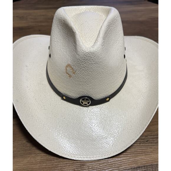 Charlie 1 Horse 7X - Rare VTG Size 7 1/8 - Straw Western Cowboy Country Unisex main image 6